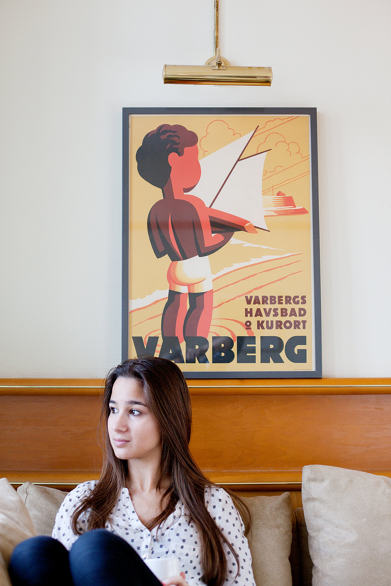 Affisch som föreställer Varberg