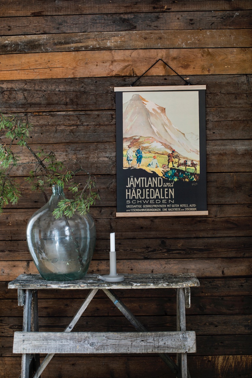 Tysk affisch som föreställer Jämtland och Härjedalen