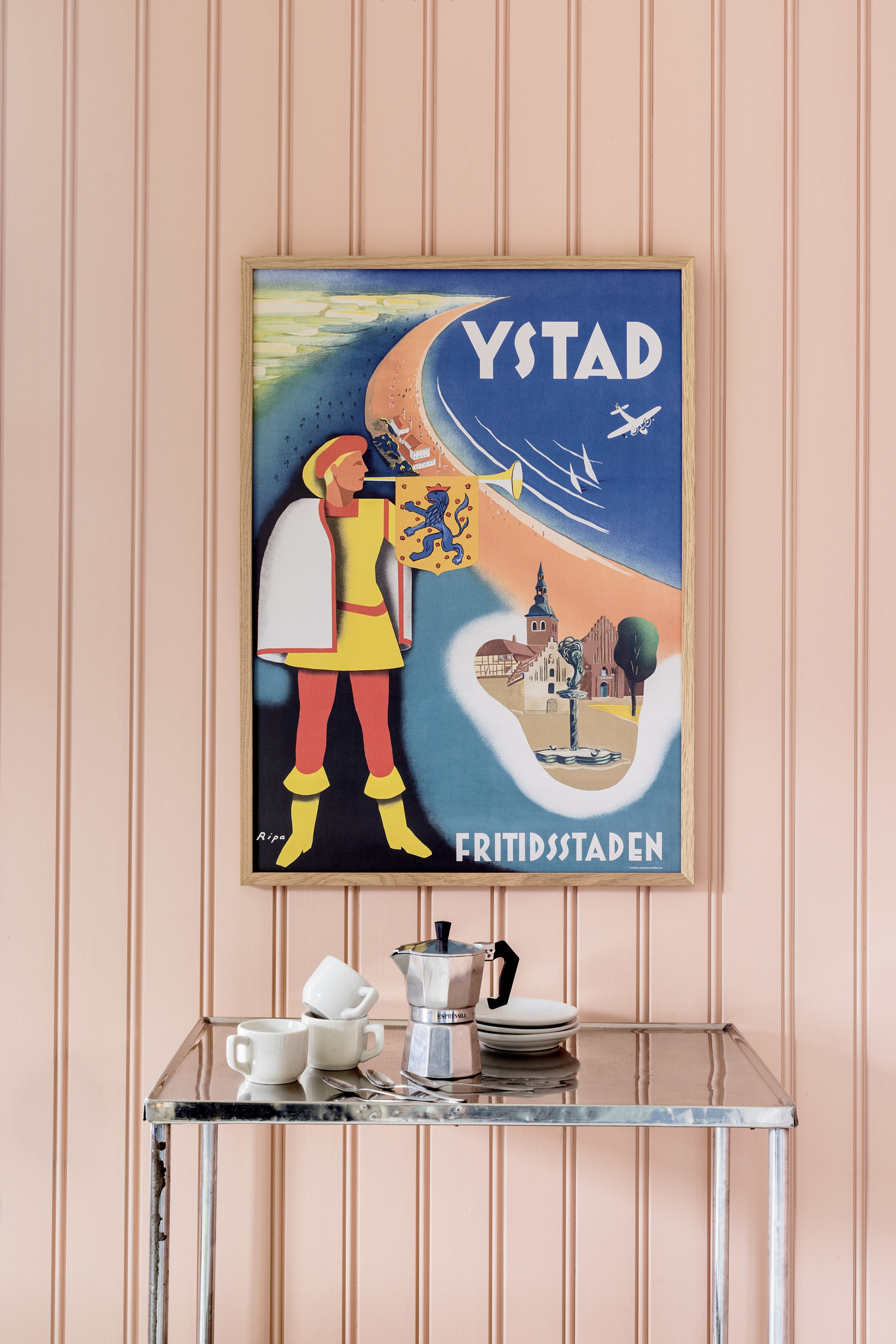 Affisch som föreställer Ystad, fritidsstaden