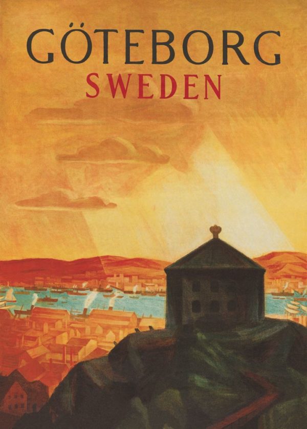 Vintage Sweden travel poster named “Gothenburg Sweden” in size 50x70 cm.