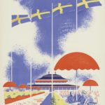 Affisch som föreställer flaggor i Skansen