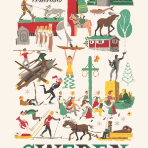 Sweden Land of Contrasts, Poster 50 x 70 cm