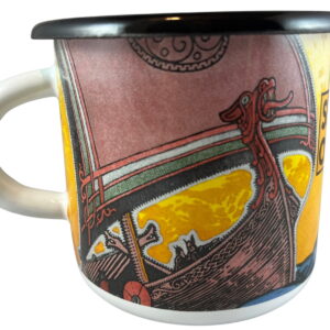 Emaljmugg: Land of the Vikings