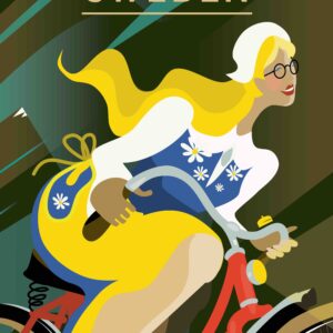 Bike Sweden, Affisch 30 x 40 cm