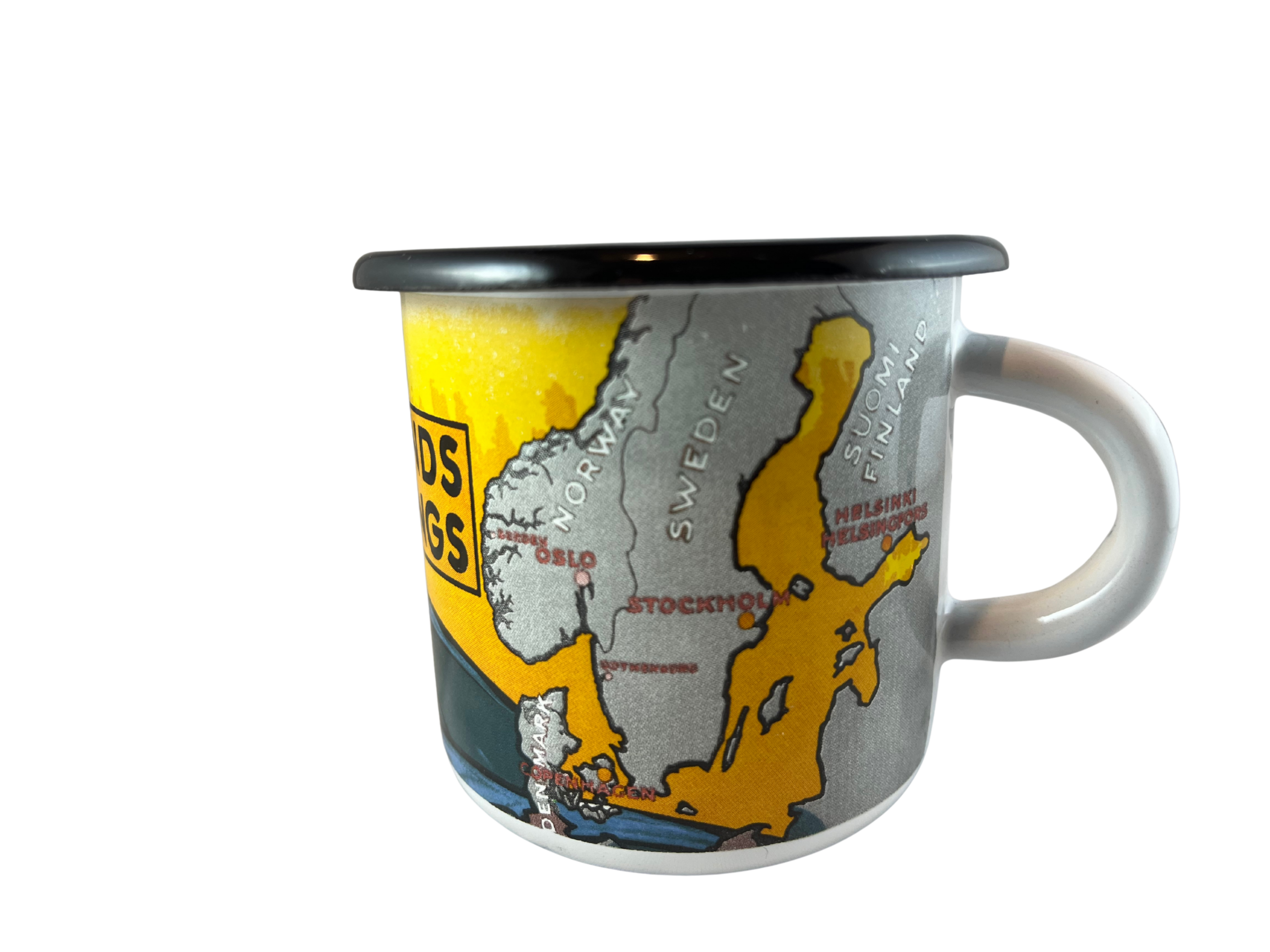 Mug-5046 enamel mug vikings